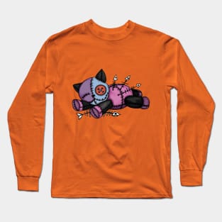 Sleeping voodoo cat Long Sleeve T-Shirt